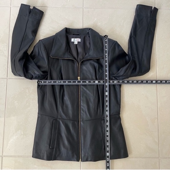 Black Leather Jacket by Denim & Company Small NWT - Picture 4 of 11